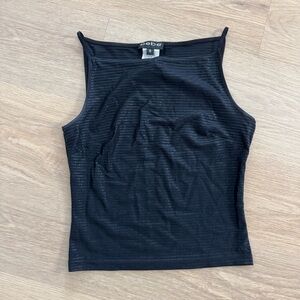 2000s Bebé Matte Metallic Boatneck Tank